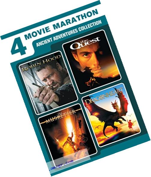 4 Movie Marathon: Ancient Adventure Collection (Robin Hood / The Quest / The Musketeer / Dragonheart)